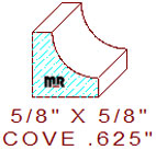 Cove 5/8" Cove 5/8"