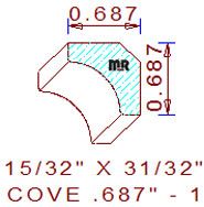 Cove 11/16" - 1 Cove 11/16" - 1