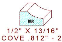 Cove 13/16" - 2 Cove 13/16" - 2