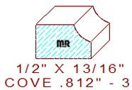 Cove 13/16" - 3 Cove 13/16" - 3
