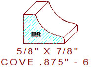 Cove 7/8" - 6 Cove 7/8" - 6