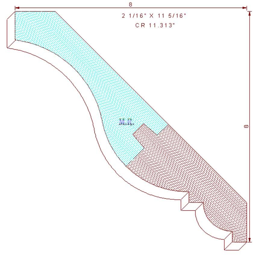 Crown Moulding 11-5/16" Crown Moulding 11-5/16"