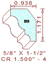 Crown 1-1/2" - 4 Crown 1-1/2" - 4