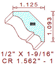 Crown 1-9/16" - 1 Crown 1-9/16" - 1