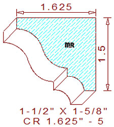 Crown 1-5/8" - 5 Crown 1-5/8" - 5