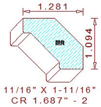 Crown 1-11/16" - 2 