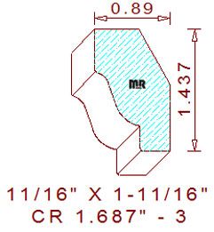 Crown 1-11/16" - 3 Crown 1-11/16" - 3