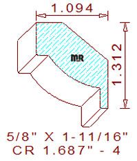 Crown 1-11/16" - 4 Crown 1-11/16" - 4