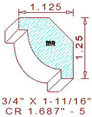 Crown 1-11/16" - 5