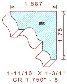 Crown 1-3/4" - 8 Crown 1-3/4" - 8
