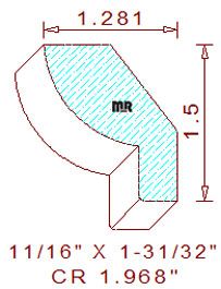 Crown 1-31/32" Crown 1-31/32"