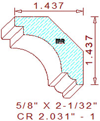 Crown 2-1/32" - 1 Crown 2-1/32" - 1