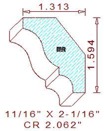 Crown 2-1/16" Crown 2-1/16"