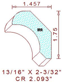 Crown 2-3/32" Crown 2-3/32"