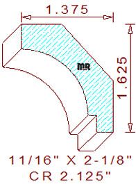 Crown 2-1/8" Crown 2-1/8"