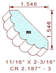 Crown 2-3/16" - 3 Crown 2-3/16" - 3