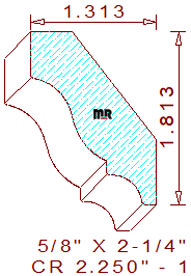 Crown 2-1/4" - 1 Crown 2-1/4" - 1