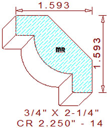 Crown 2-1/4" - 14 Crown 2-1/4" - 14