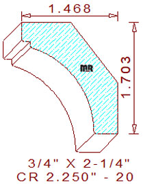 Crown 2-1/4" - 20 Crown 2-1/4" - 20