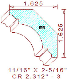 Crown 2-5/16" - 3 Crown 2-5/16" - 3