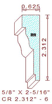 Crown 2-5/16" - 6 Crown 2-5/16" - 6