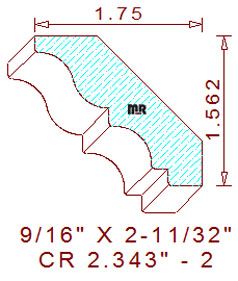 Crown 2-11/32" - 2 Crown 2-11/32" - 2