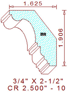 Crown 2-1/2" - 10 Crown 2-1/2" - 10