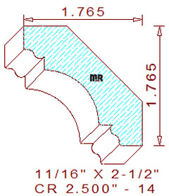 Crown 2-1/2" - 14 Crown 2-1/2" - 14