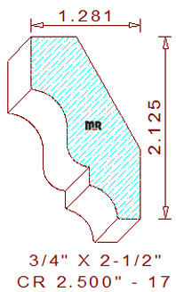 Crown 2-1/2" - 17 Crown 2-1/2" - 17