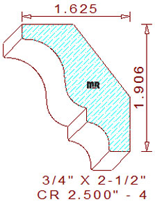 Crown 2-1/2" - 4 Crown 2-1/2" - 4