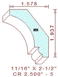 Crown 2-1/2" - 5 Crown 2-1/2" - 5