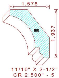 Crown 2-1/2" - 5 