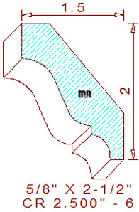 Crown 2-1/2" - 6 Crown 2-1/2" - 6
