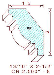 Crown 2-1/2" - 8 Crown 2-1/2" - 8