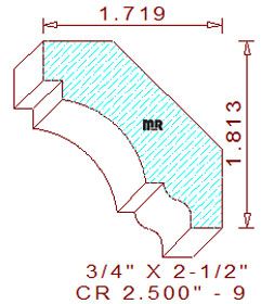 Crown 2-1/2" - 9 Crown 2-1/2" - 9