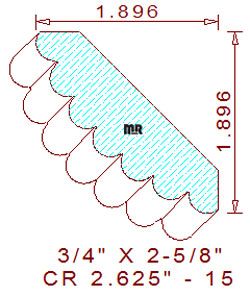 Crown 2-5/8" - 15 Crown 2-5/8" - 15