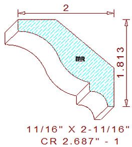 Crown 2-11/16" - 1 Crown 2-11/16" - 1