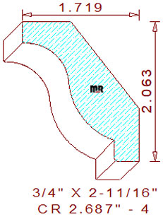 Crown 2-11/16" - 4 Crown 2-11/16" - 4