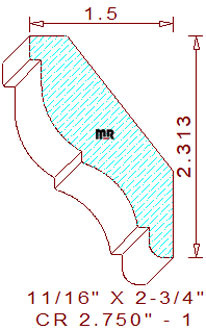 Crown 2-3/4" - 1 Crown 2-3/4" - 1