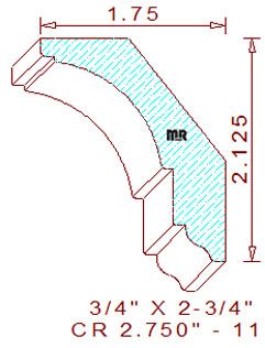 Crown 2-3/4" - 11 Crown 2-3/4" - 11