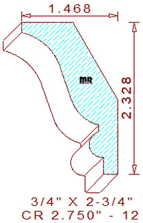 Crown 2-3/4" - 12 Crown 2-3/4" - 12