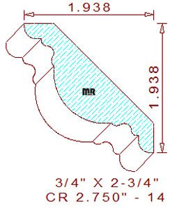 Crown 2-3/4" - 14 Crown 2-3/4" - 14