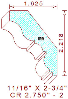 Crown 2-3/4" - 2 Crown 2-3/4" - 2