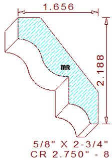 Crown 2-3/4" - 8 Crown 2-3/4" - 8