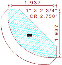 Crown 2-3/4" Crown 2-3/4"