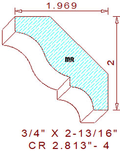 Crown 2-13/16" - 4 Crown 2-13/16" - 4
