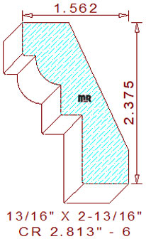 Crown 2-13/16" - 6 Crown 2-13/16" - 6