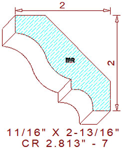 Crown 2-13/16" - 7 Crown 2-13/16" - 7