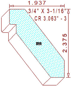 Crown 3-1/16" - 3 Crown 3-1/16" - 3