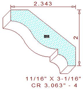 Crown 3-1/16" - 4 Crown 3-1/16" - 4